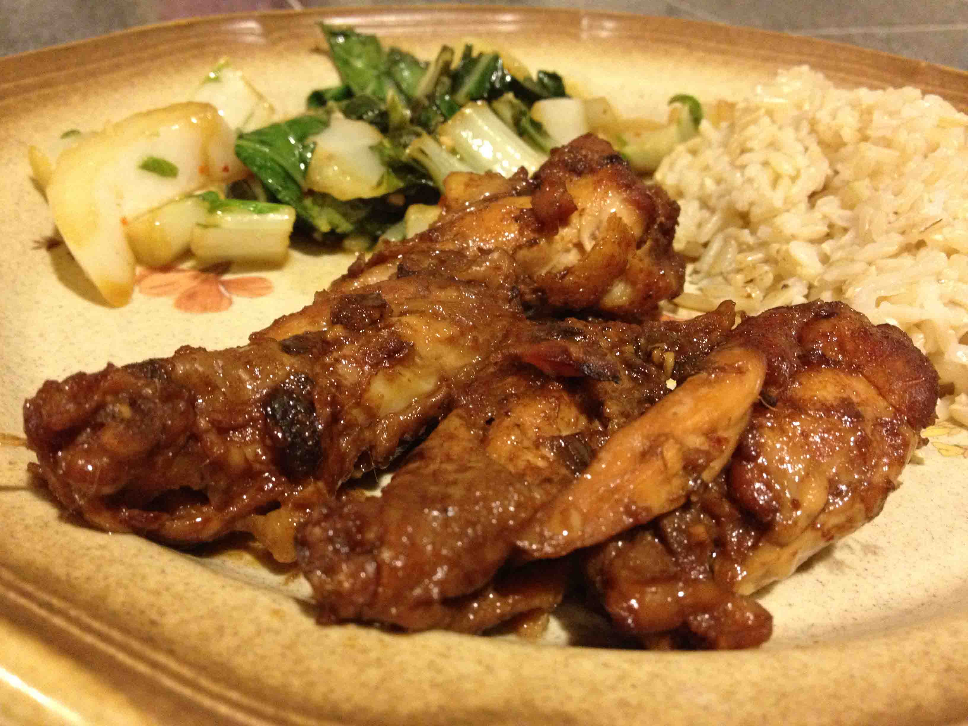 Chicken wing Rice set